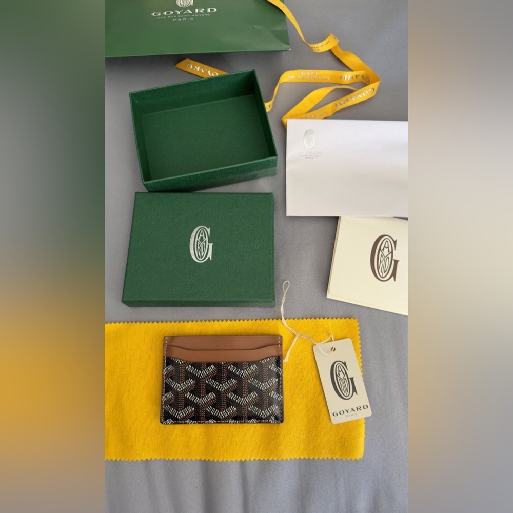 Goyard Brown and Black Card Holder